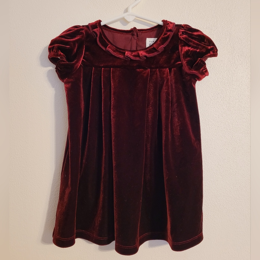 baby GAP red Velvet Dress